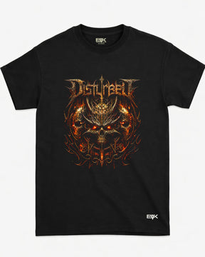 Camiseta Disturbed – Triple Horned Skulls
