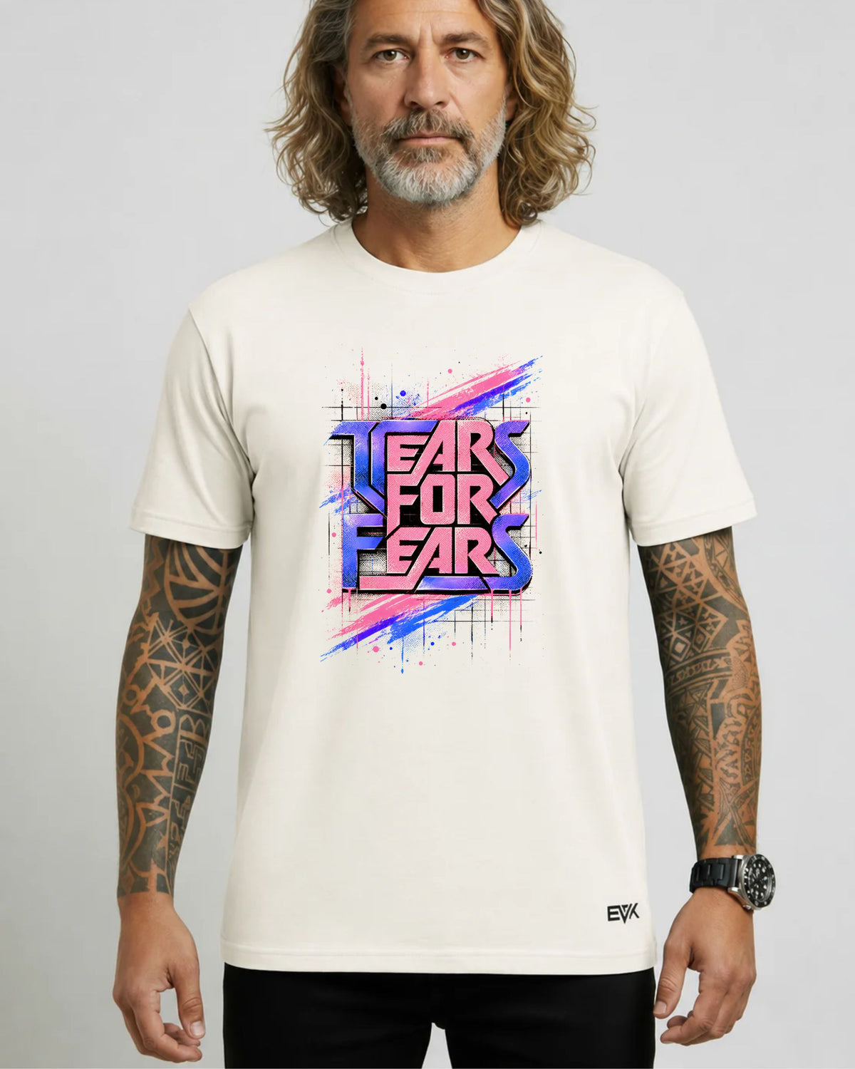 Camiseta Off-White Tears for Fears – 80s Neon Logo