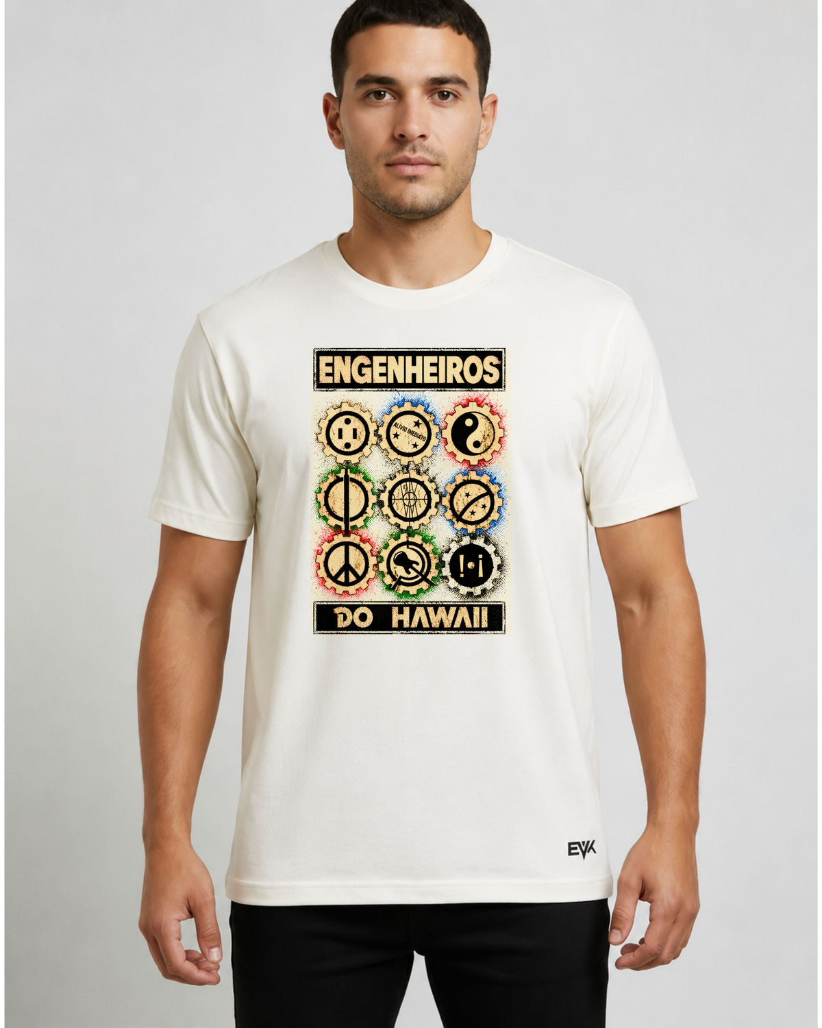 Camiseta Off-White Engenheiros do Havaii – Alívio Imediato
