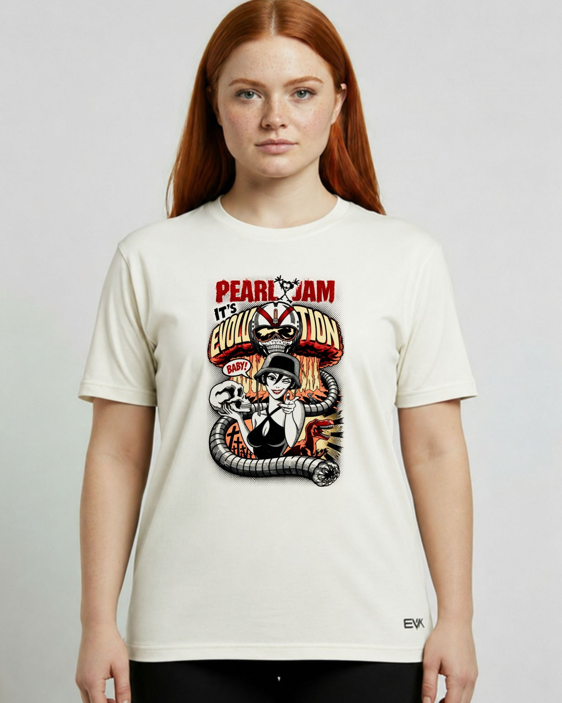 Camiseta Off-White Pearl Jam – It's Evolution Baby