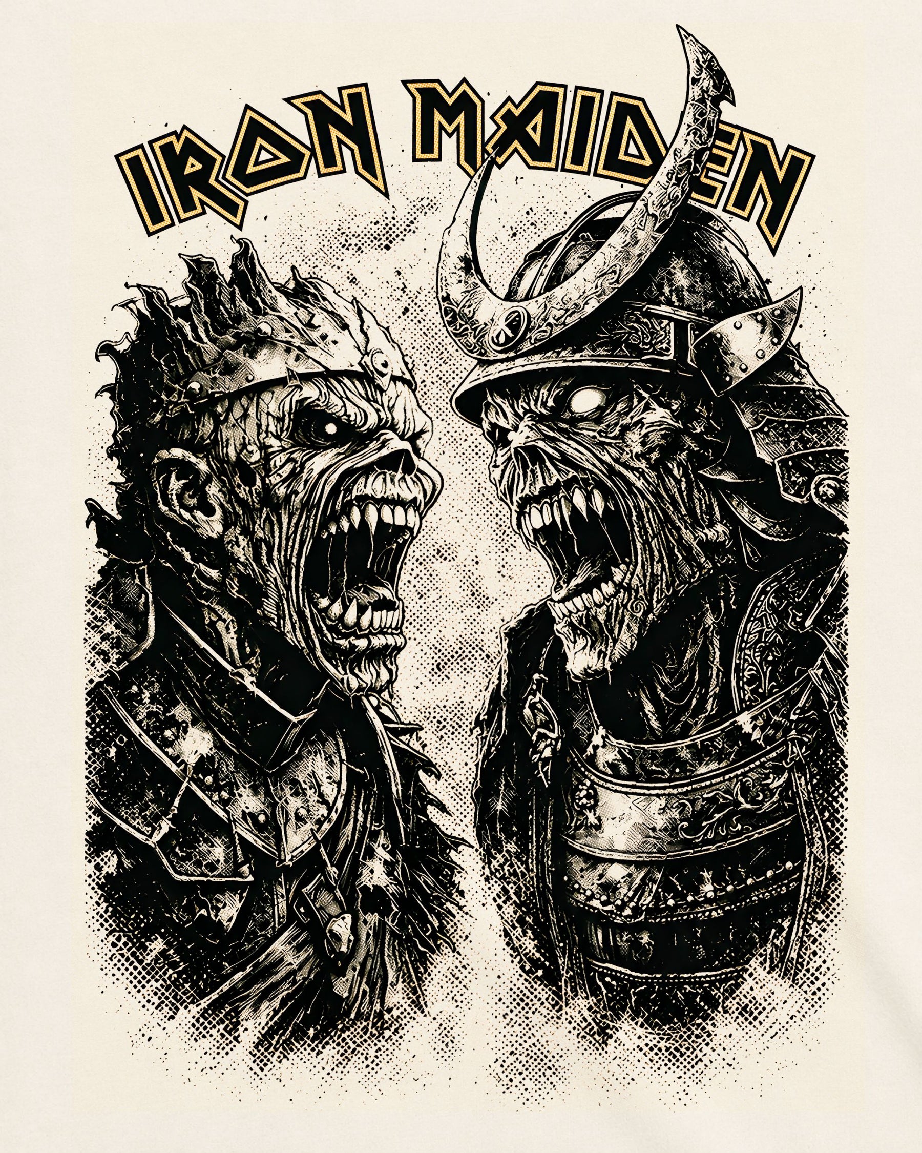 Camiseta Off-White Iron Maiden – Warriors