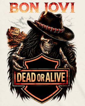 Camiseta Off-White Bon Jovi – Dead or Alive