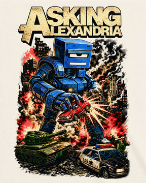 Camiseta Off-White Asking Alexandria – Killer Robot