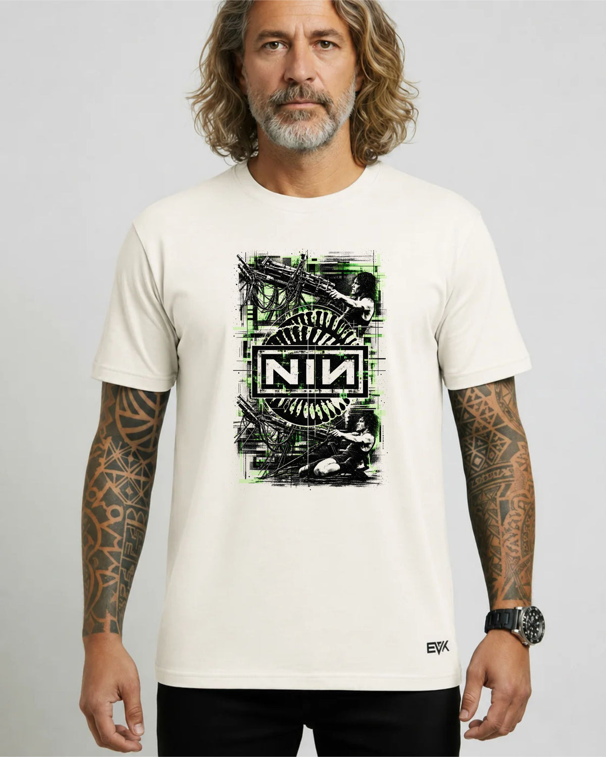 Camiseta Off-White Nine Inch Nails – Head Like a Hole