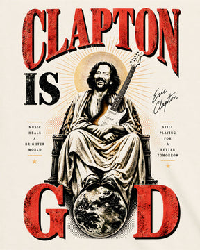 Camiseta Off-White Eric Clapton – Clapton Is God