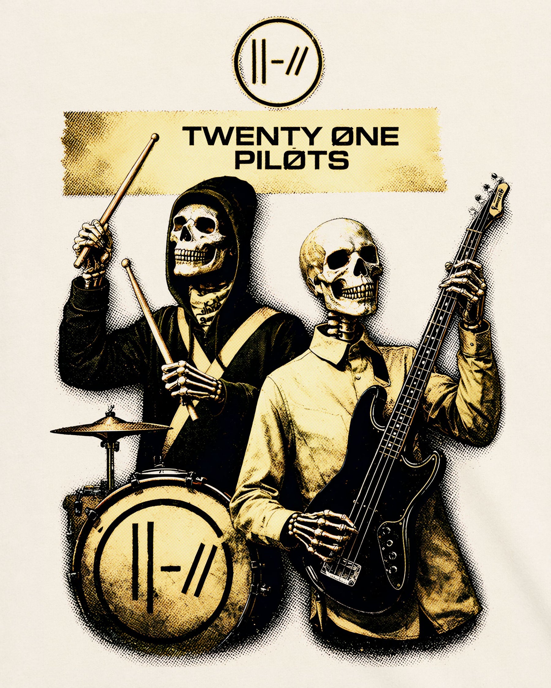Camiseta Off-White Twenty One Pilots – Trench Skeleton