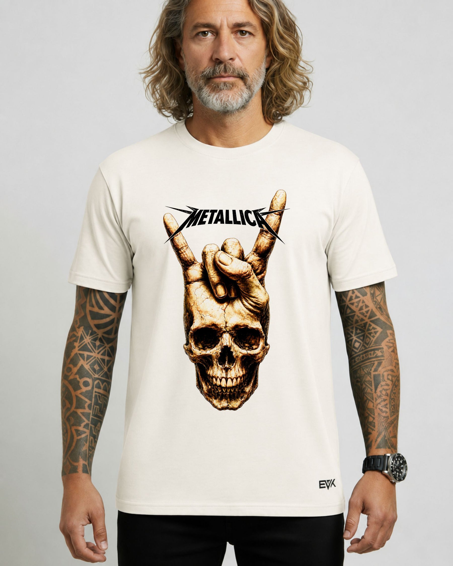 Camiseta Off-White Metallica – Rock Hand