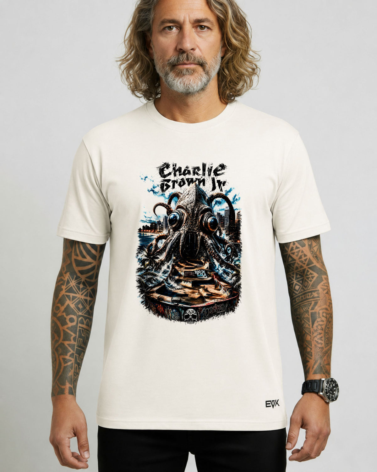 Camiseta Off-White Charlie Brown Jr. – Zoio de Lula – Pista Skate