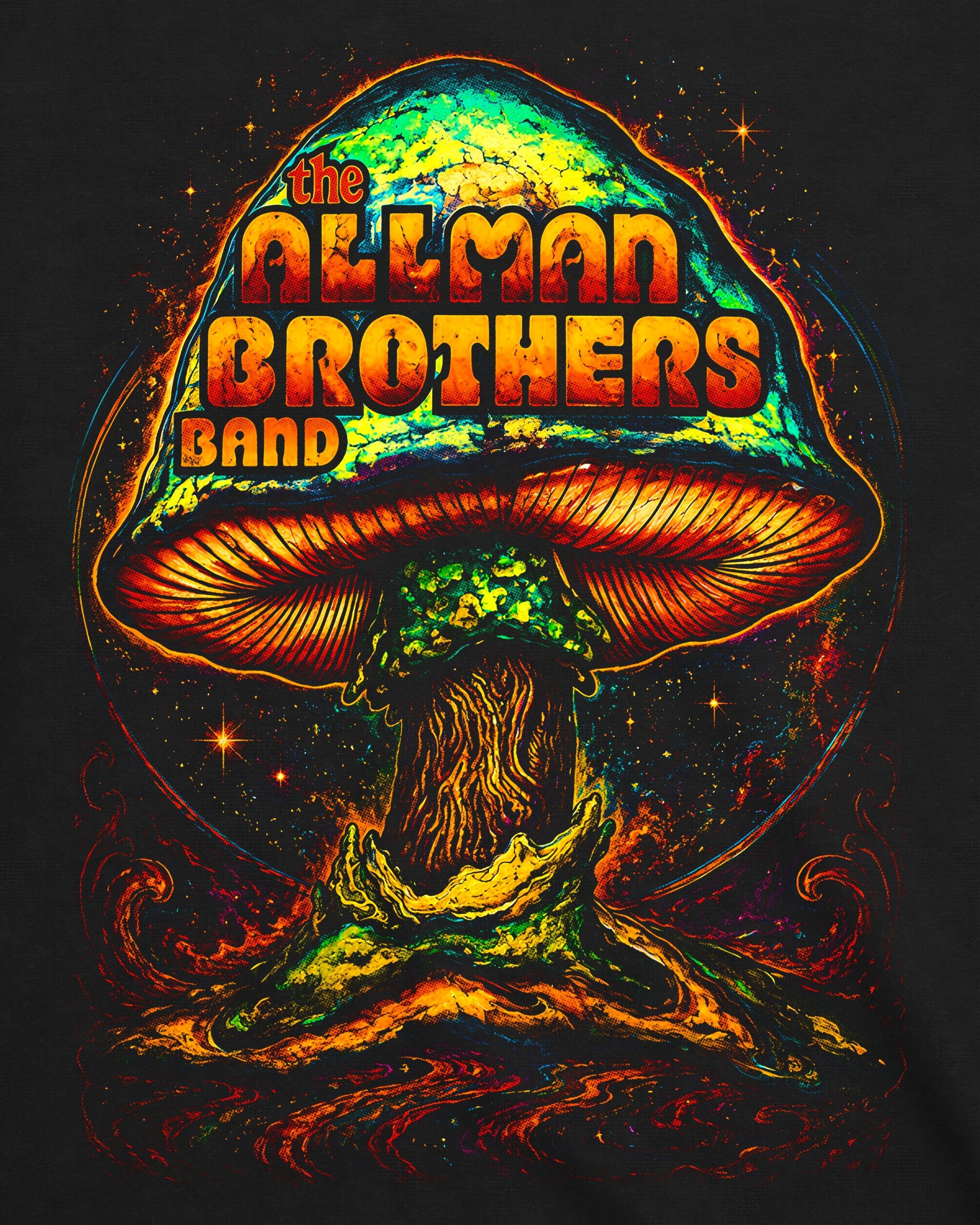 Camiseta The Allman Brothers Band – Cosmic Mushroom