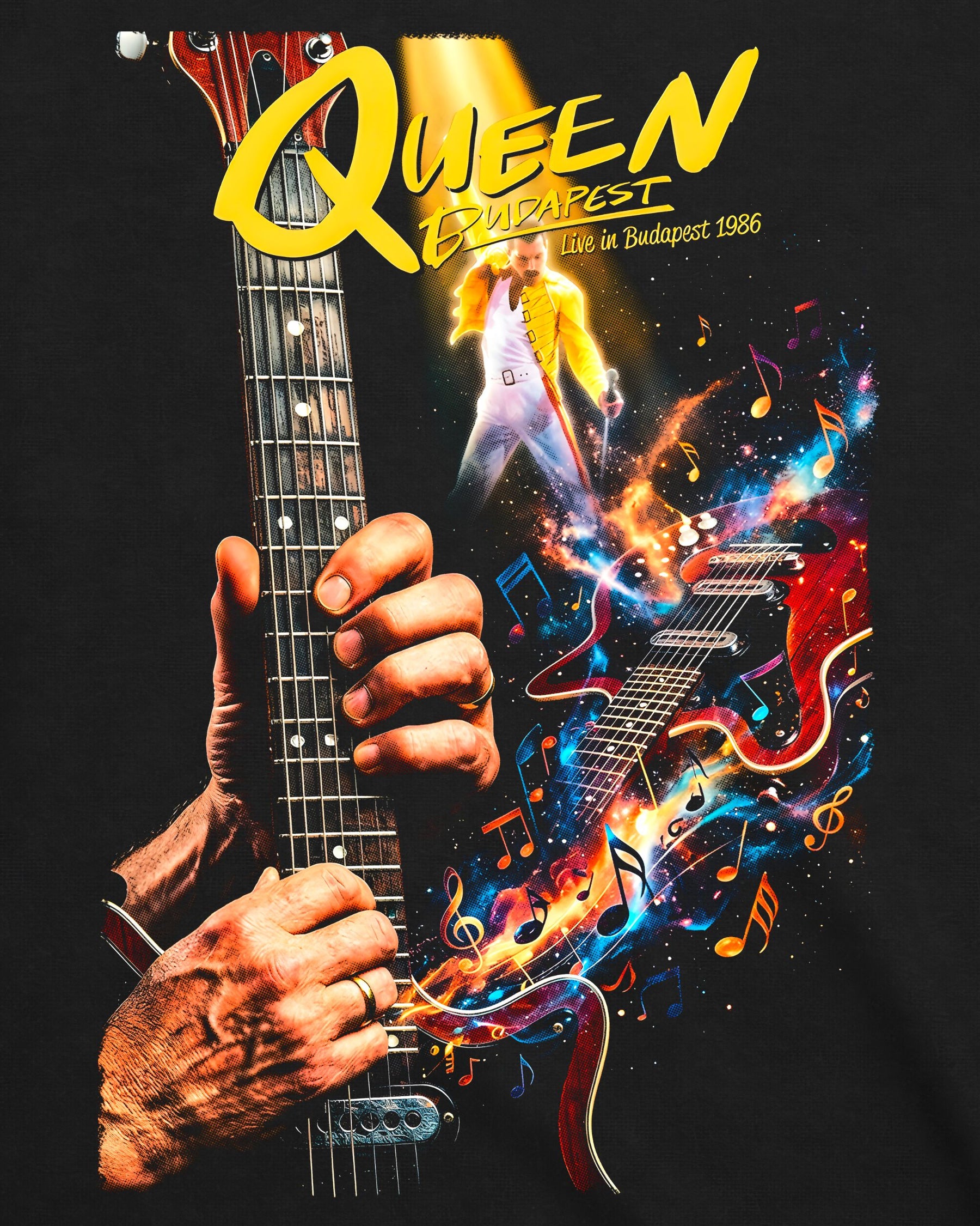 Camiseta Queen – Live in Budapest 1986