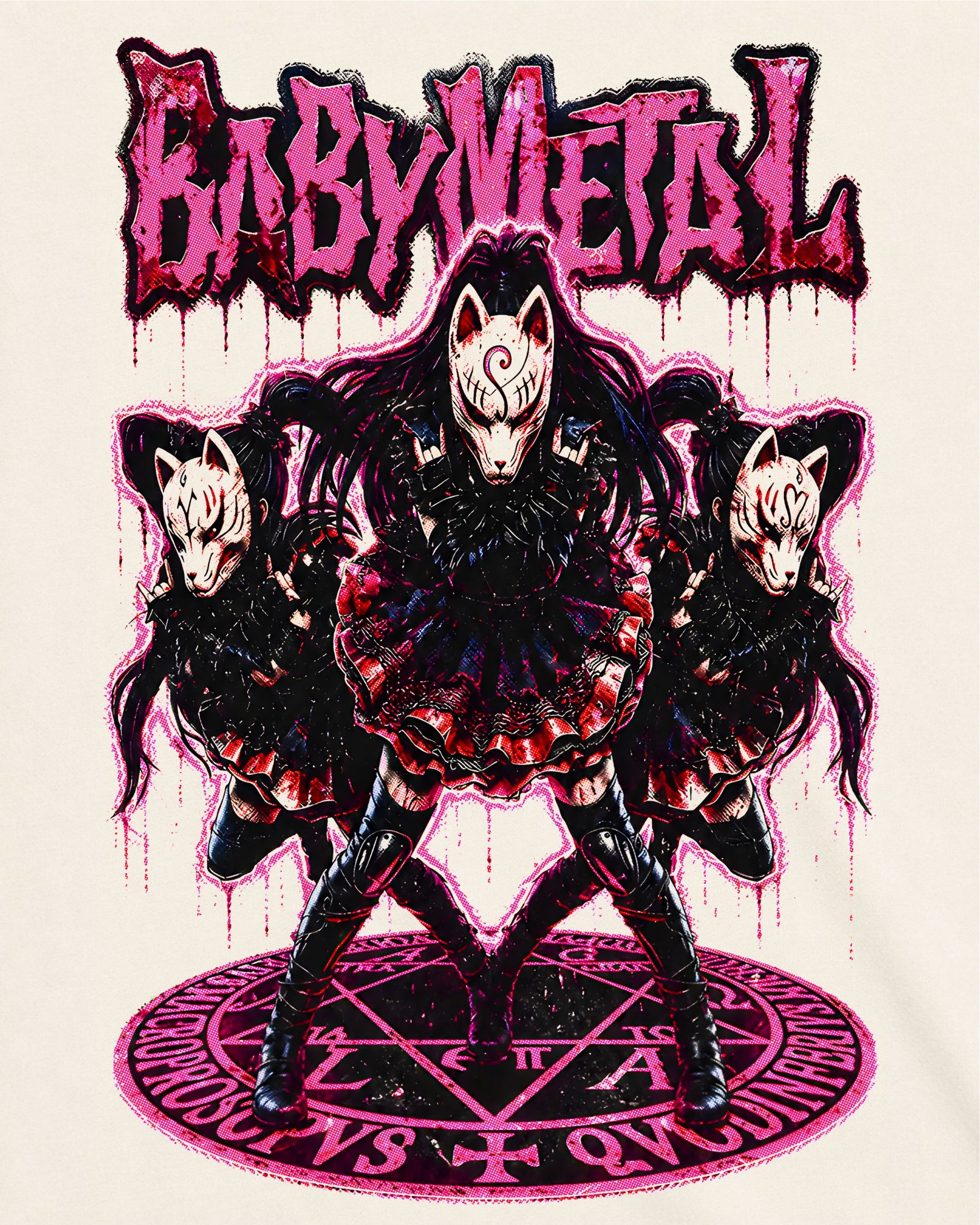 Camiseta Off-White BABYMETAL – Megitsune