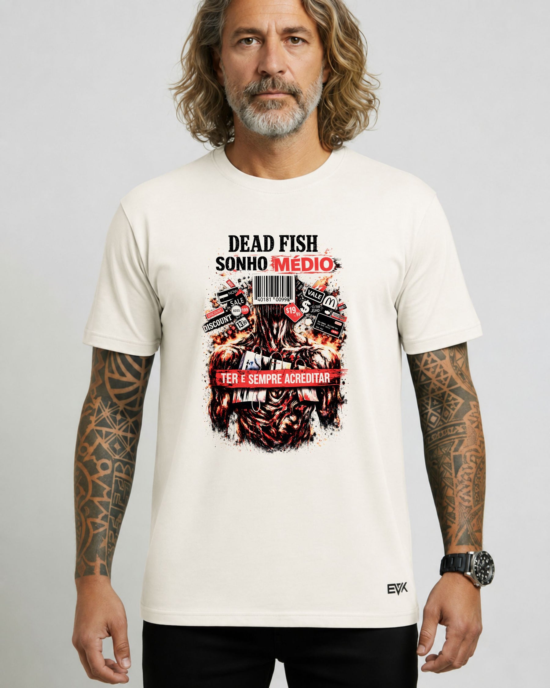 Camiseta Off-White Dead Fish – Sonho Médio