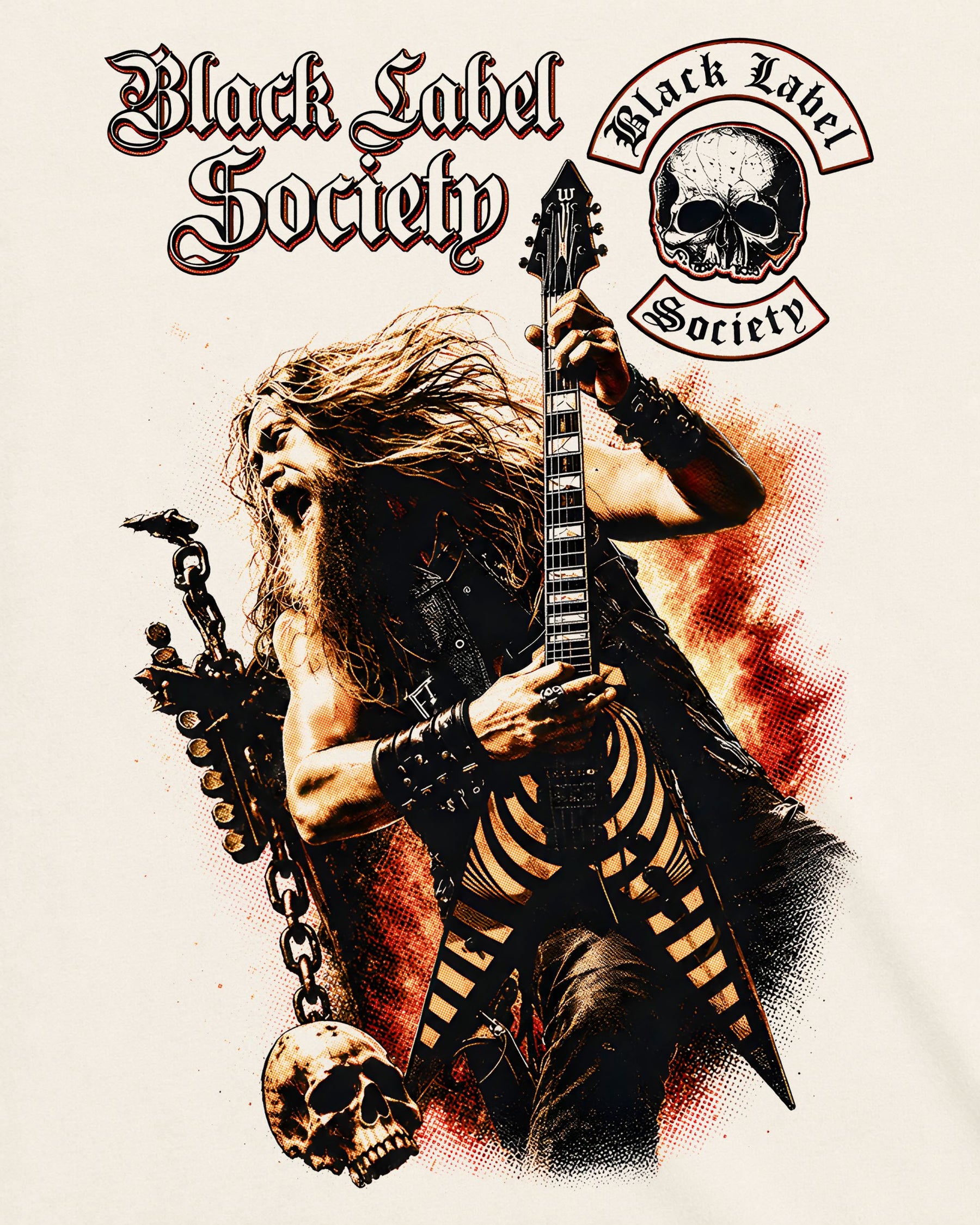 Camiseta Off-White Black Label Society – Zakk
