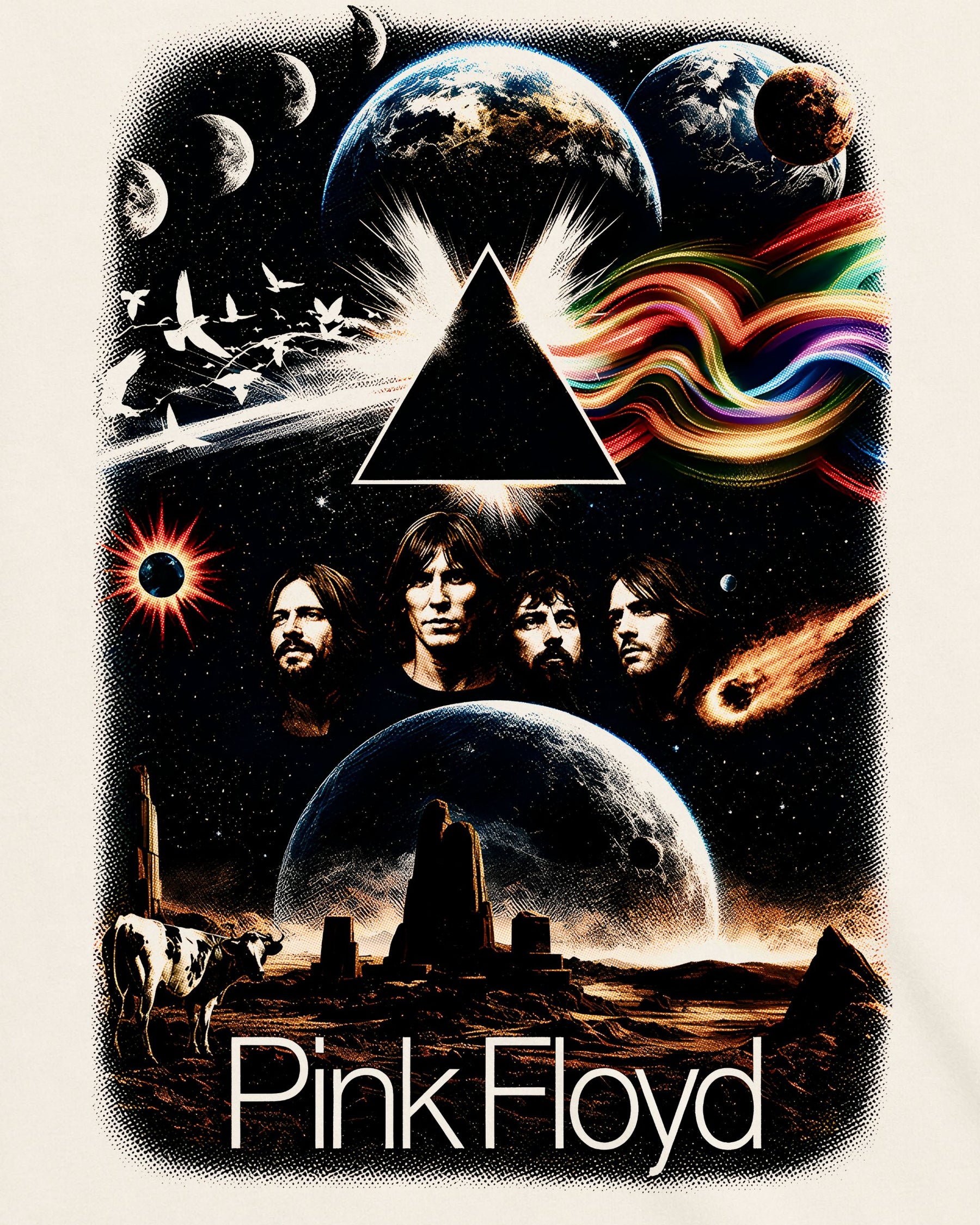 Camiseta Off-White Pink Floyd – Cosmic Journey