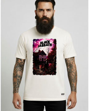 Camiseta Off-White Black Sabbath – Álbum de Estreia 1970 – Ozzy Osbourne