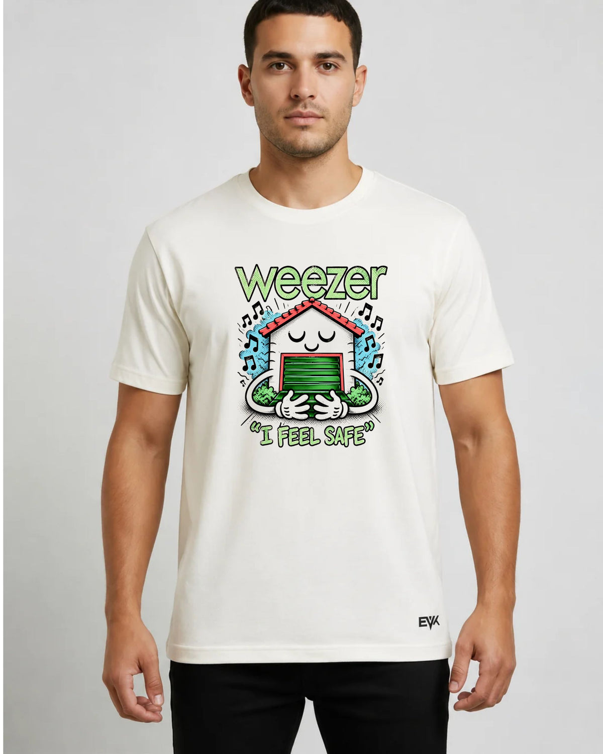 Camiseta Off-White Weezer – I Feel Safe