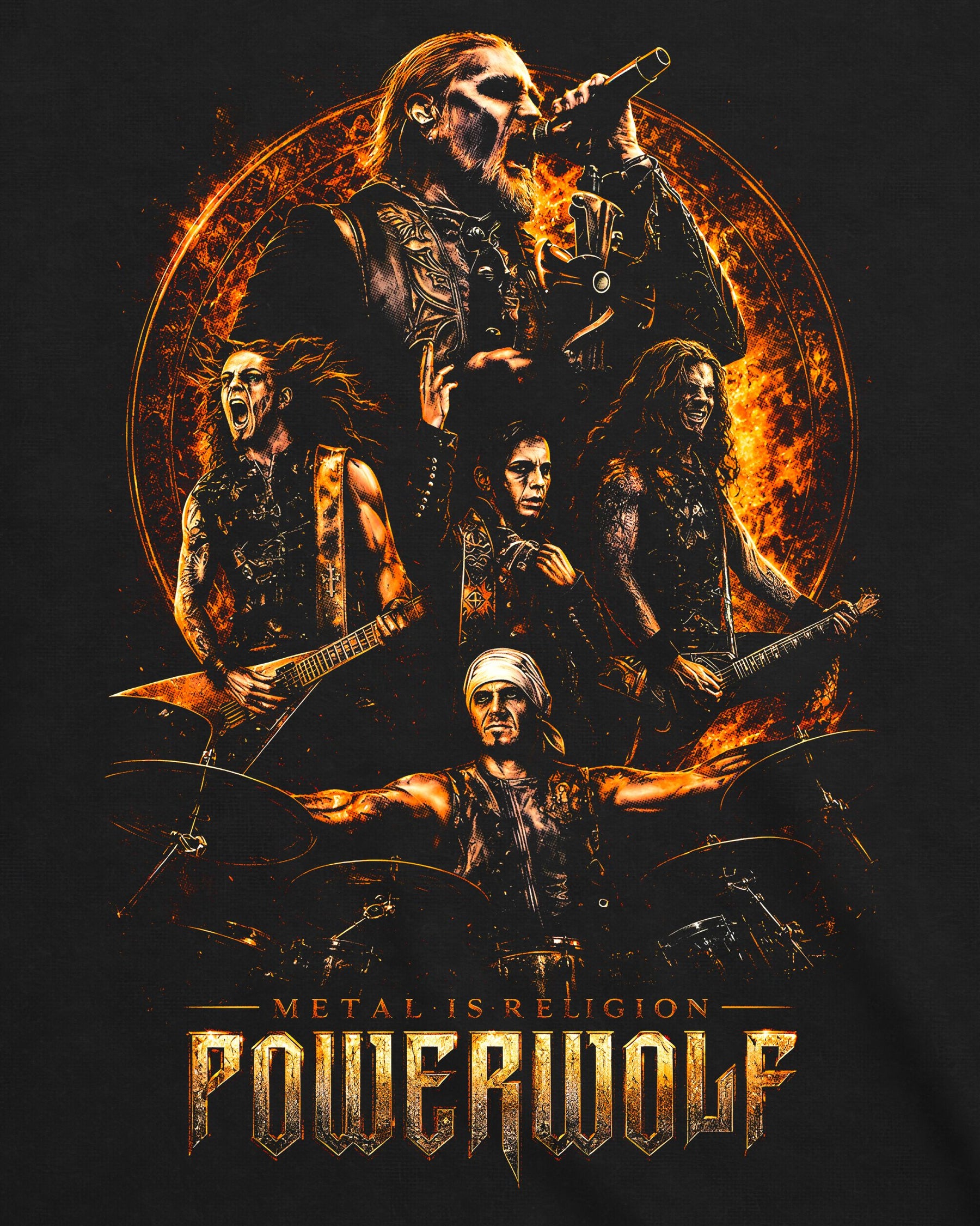 Camiseta Powerwolf – Metal Is Religion