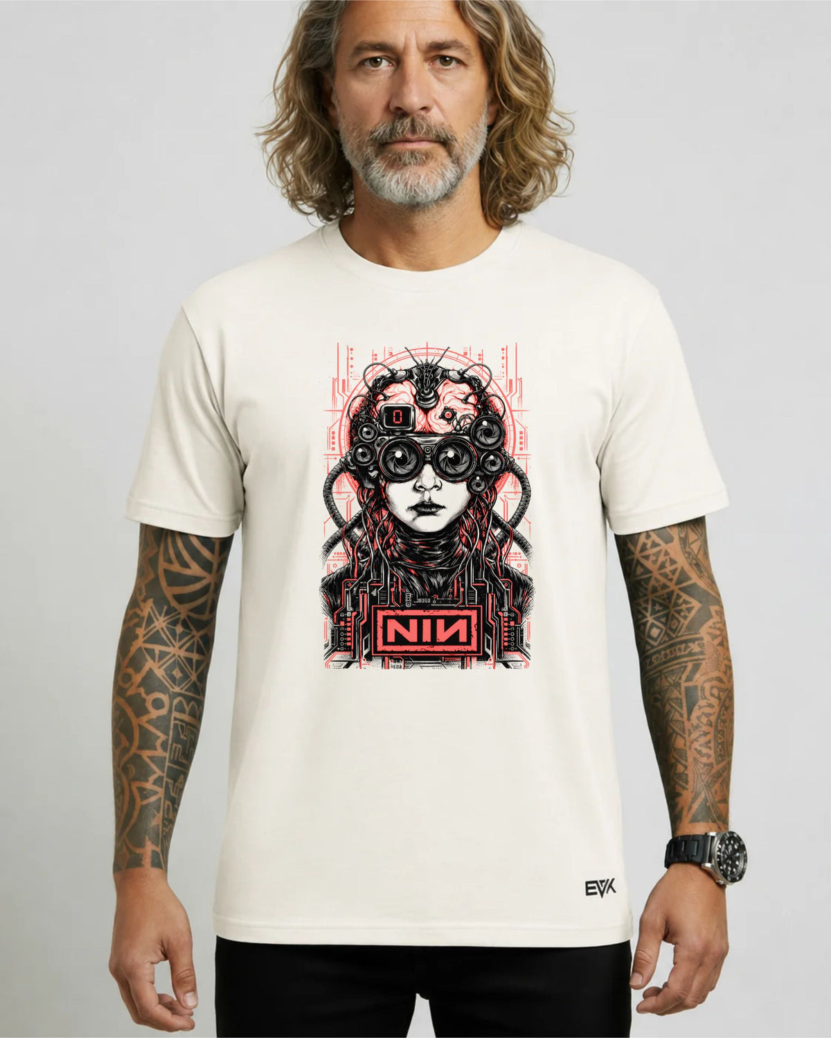 Camiseta Off-White Nine Inch Nails – The Hand That Feeds