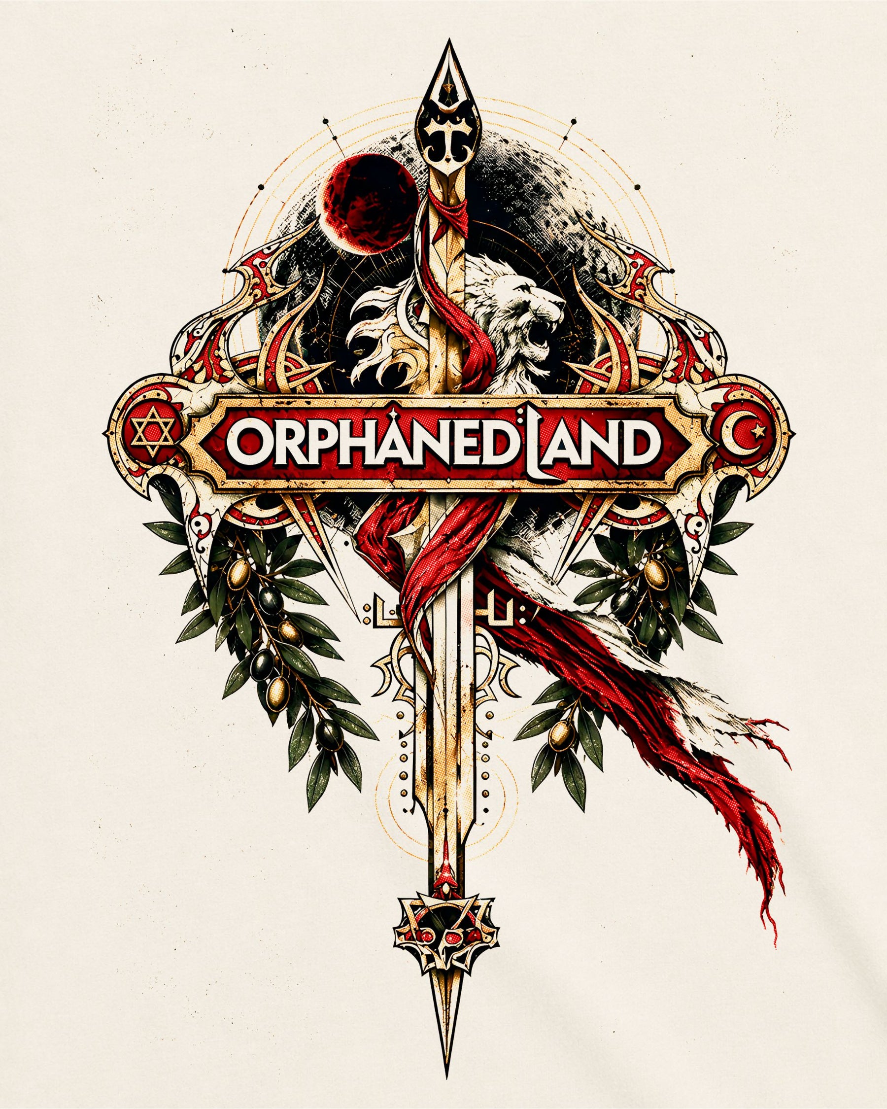 Camiseta Off-White Orphaned Land – Sacred Blade Artwork