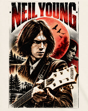 Camiseta Off-White Neil Young – Gretsch Vintage