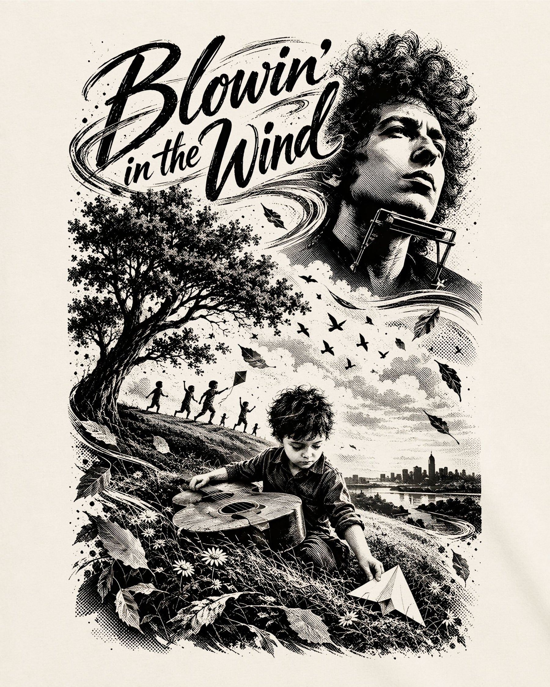 Camiseta Off-White Bob Dylan – Blowin’ in the Wind