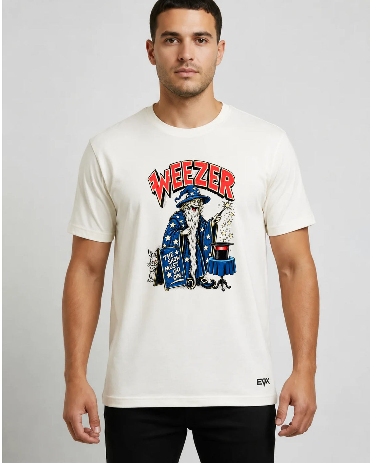 Camiseta Off-White Weezer – The Show Must Go On