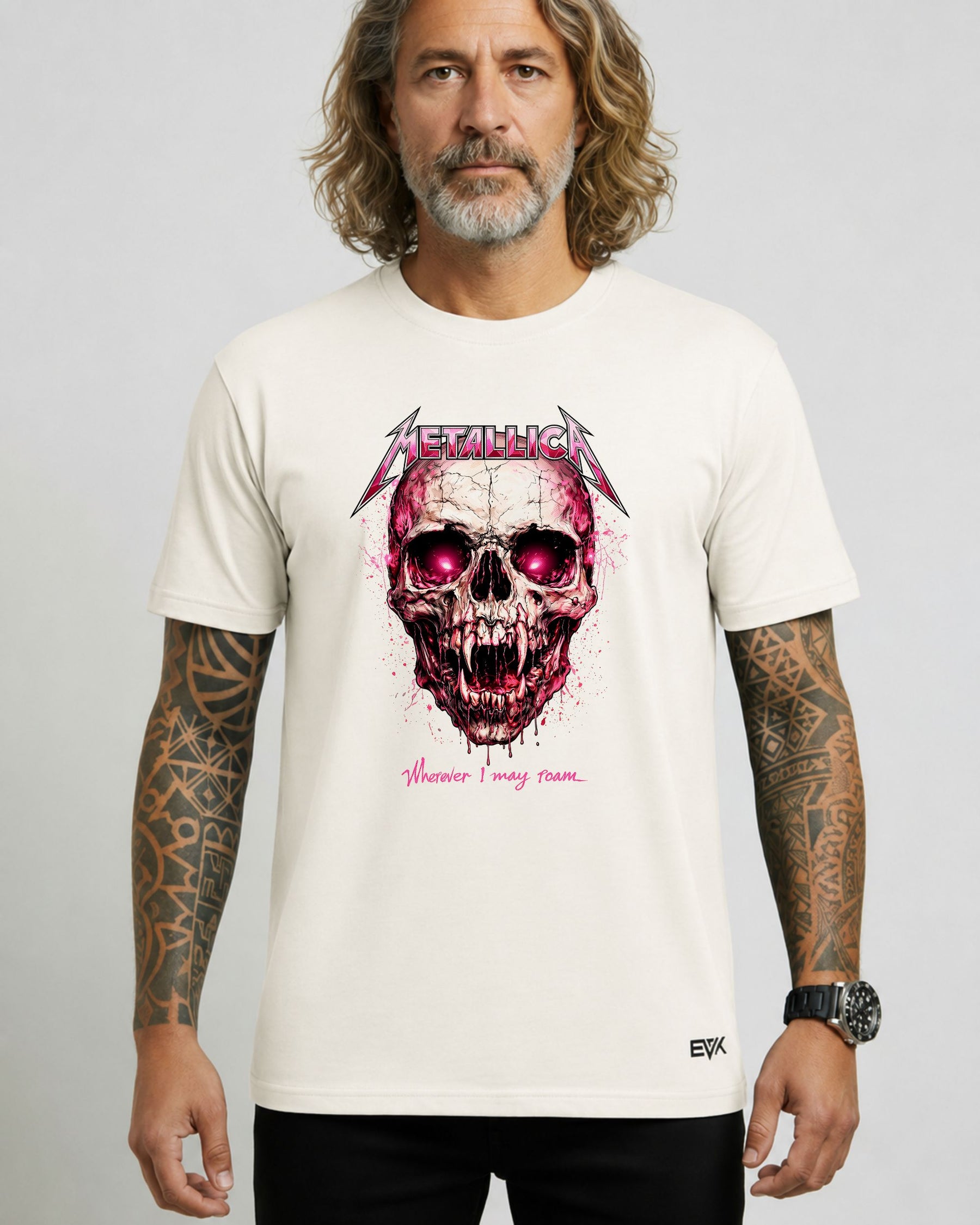 Camiseta Off-White Metallica – Wherever I May Roam