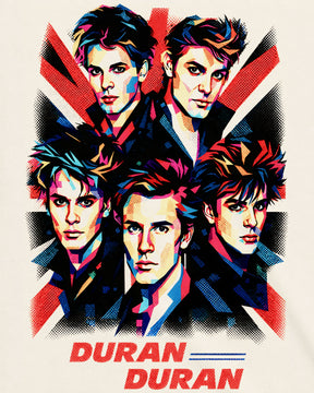 Camiseta Off-White Duran Duran – Wedha's Pop Art Portrait