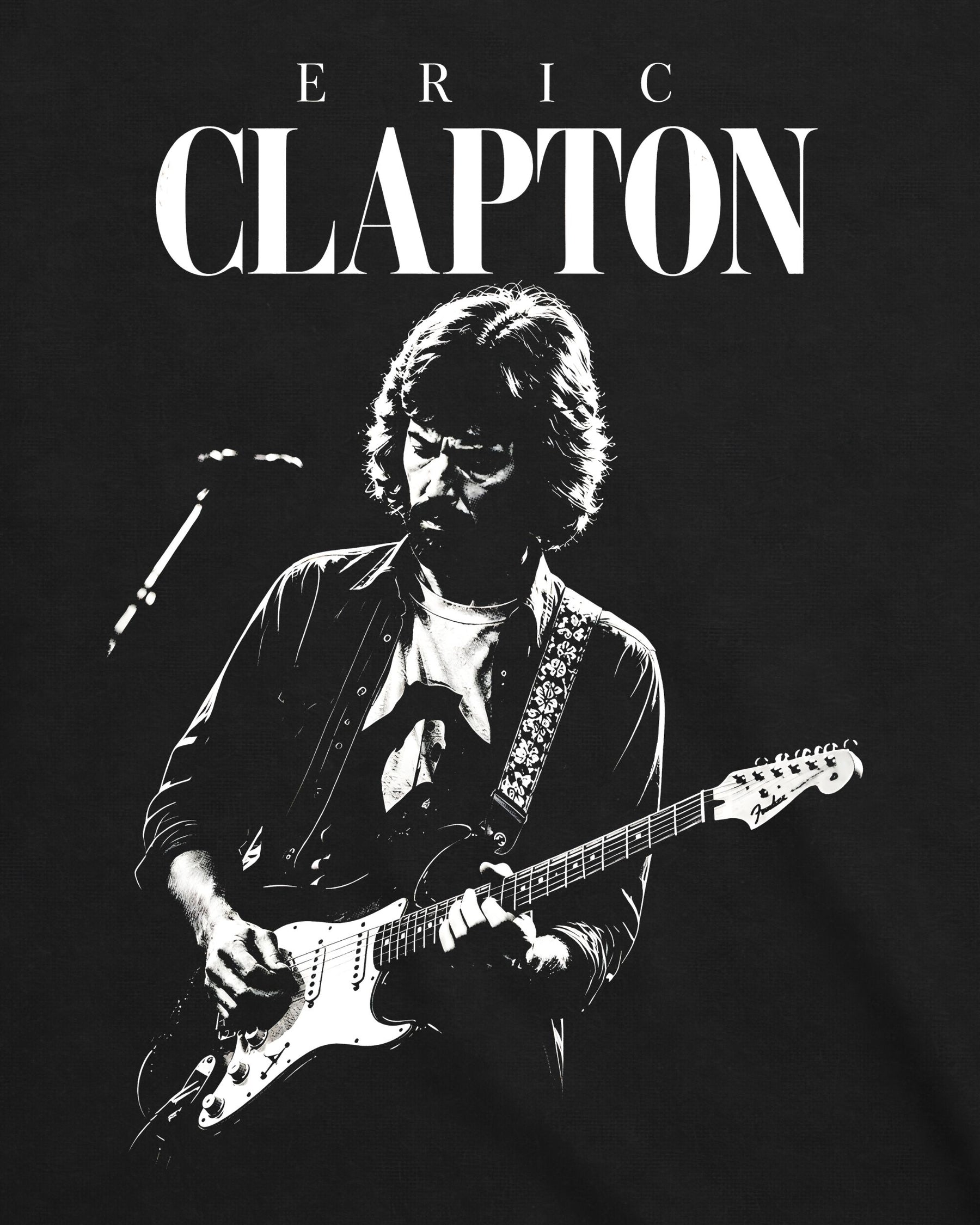 Camiseta Eric Clapton – Black and White
