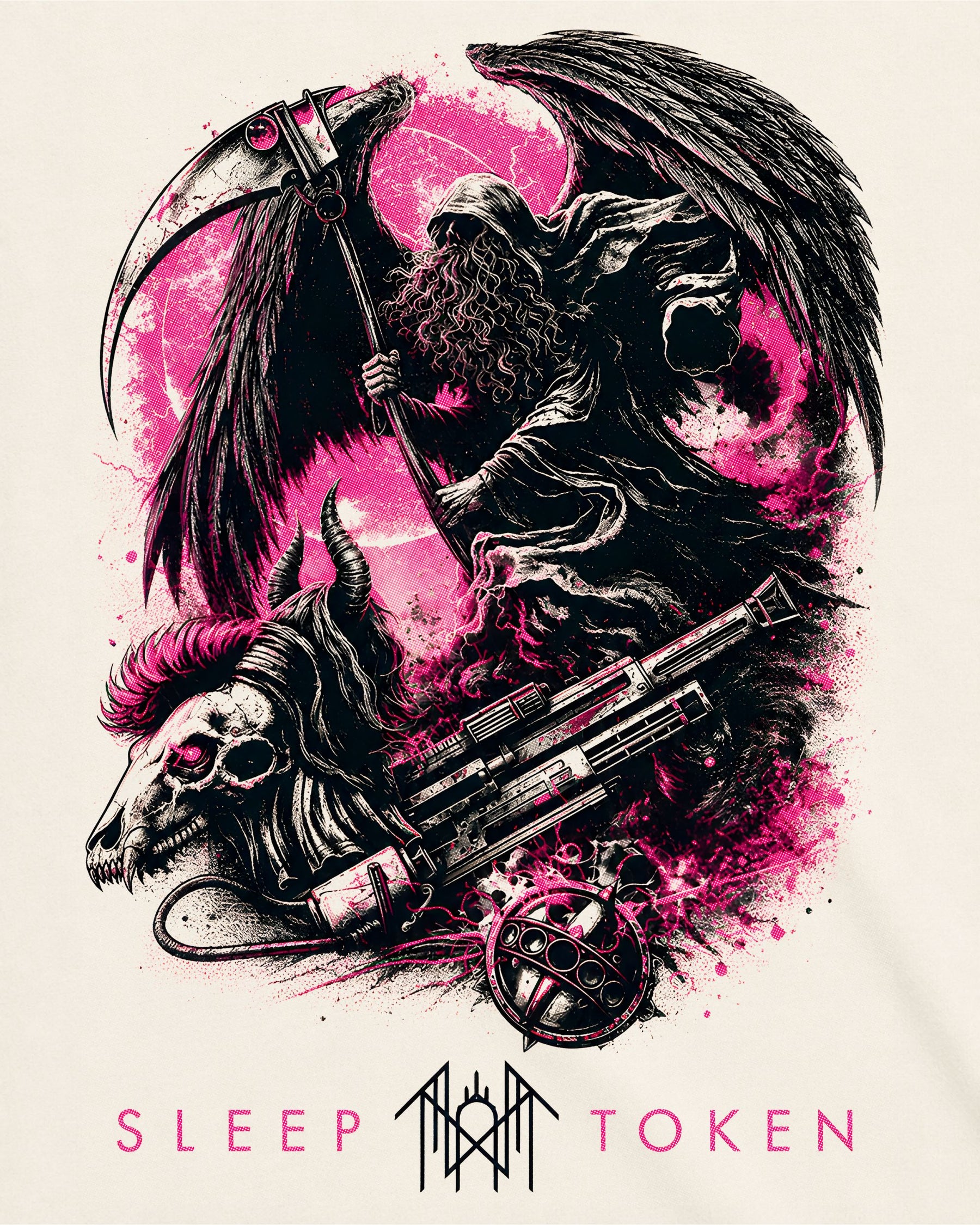 Camiseta Off-White Sleep Token – The Death