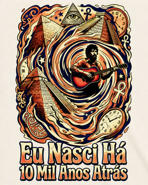 Camiseta Off-White Raul Seixas – Eu Nasci Há 10 Mil Anos