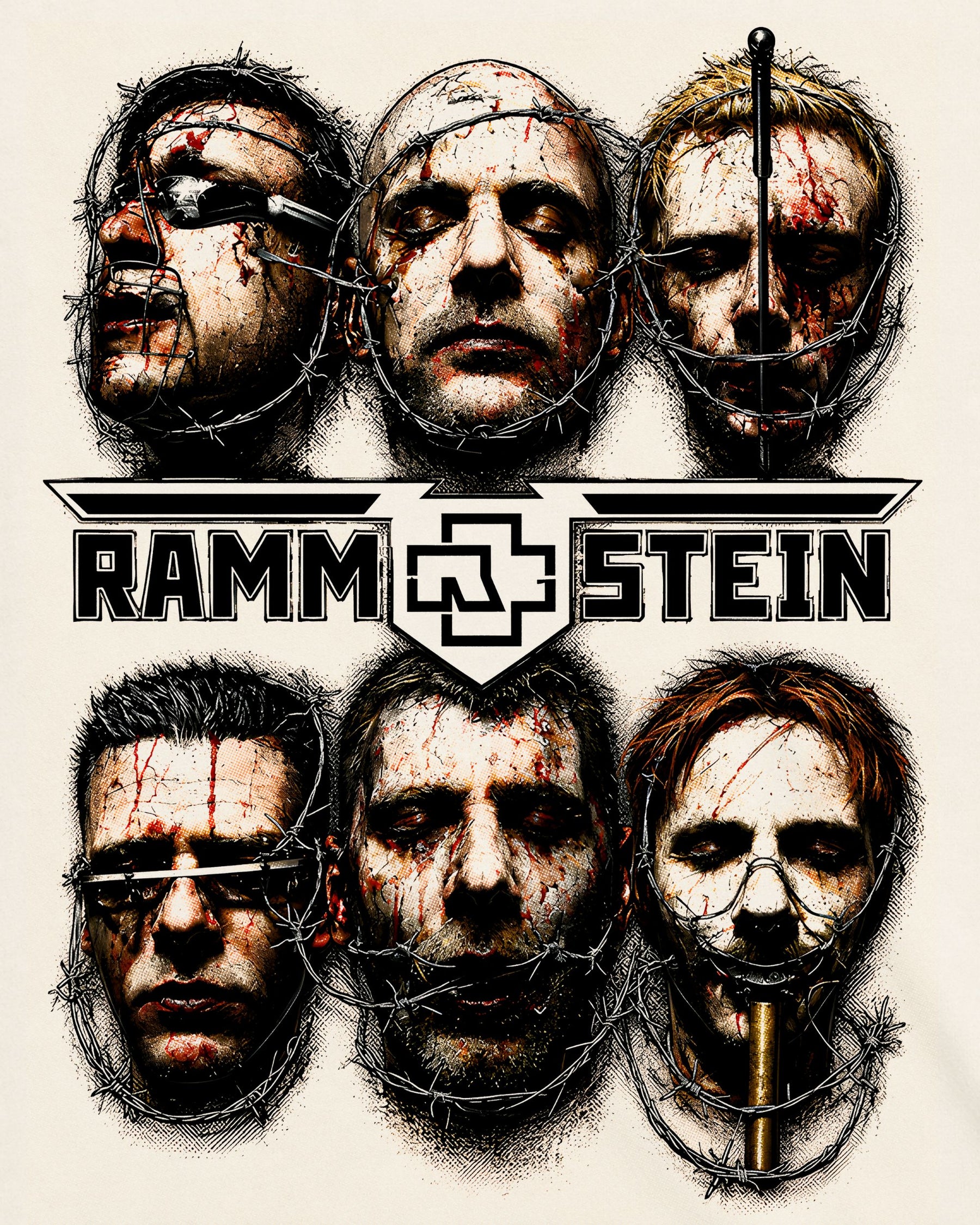 Camiseta Off-White Rammstein – Sehnsucht Portraits