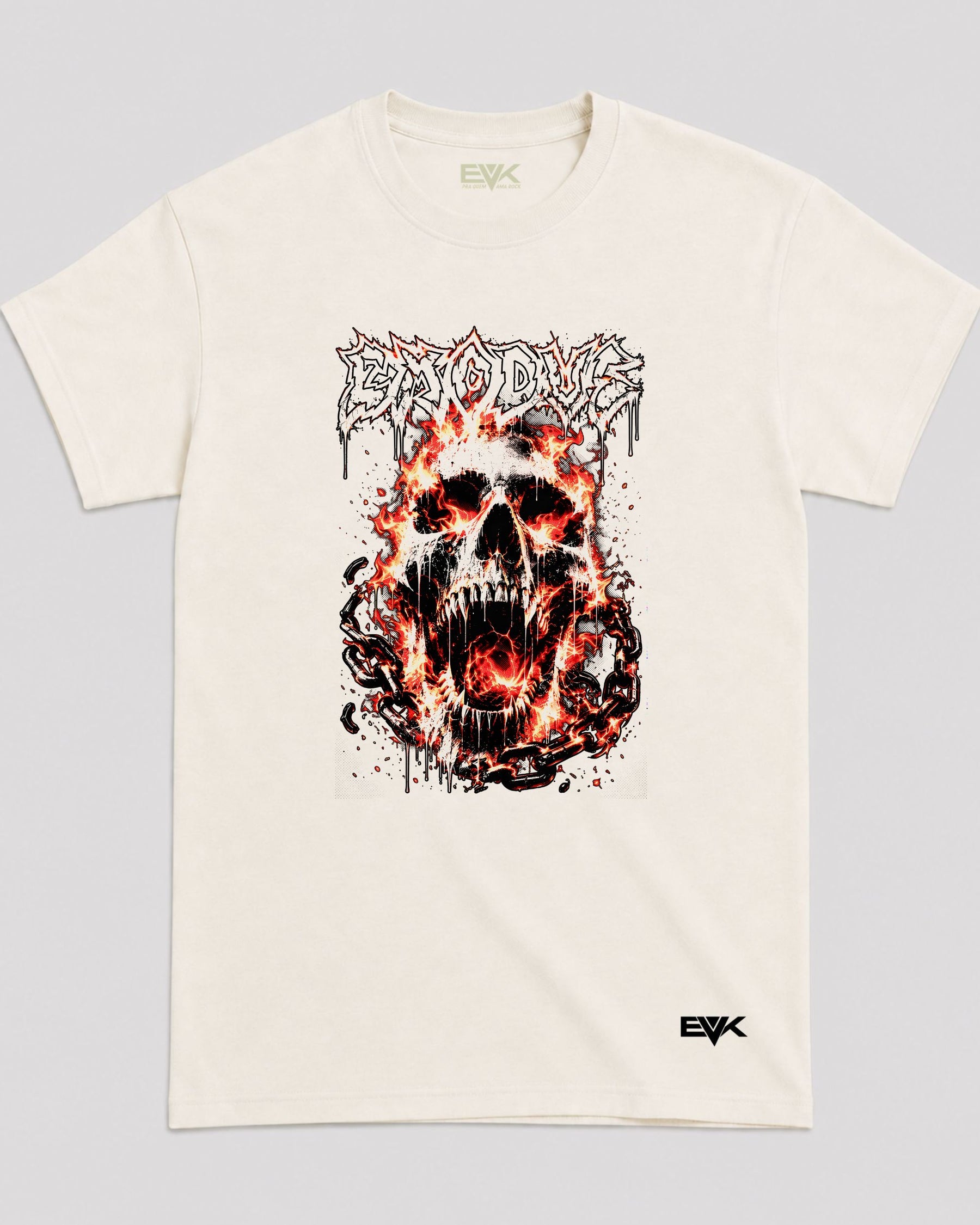 Camiseta Off-White Exodus – Bonded by Fire