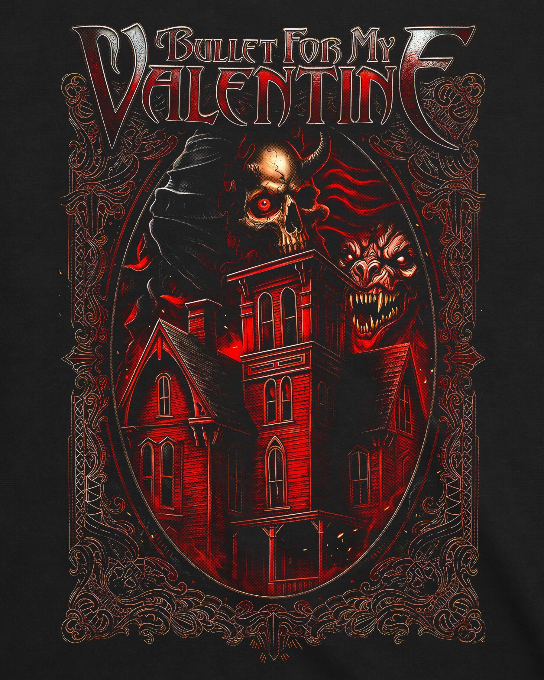 Camiseta Bullet For My Valentine – Haunted Mansion