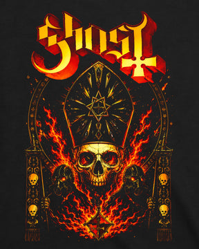 Camiseta Ghost – Papa Skeleton Fire