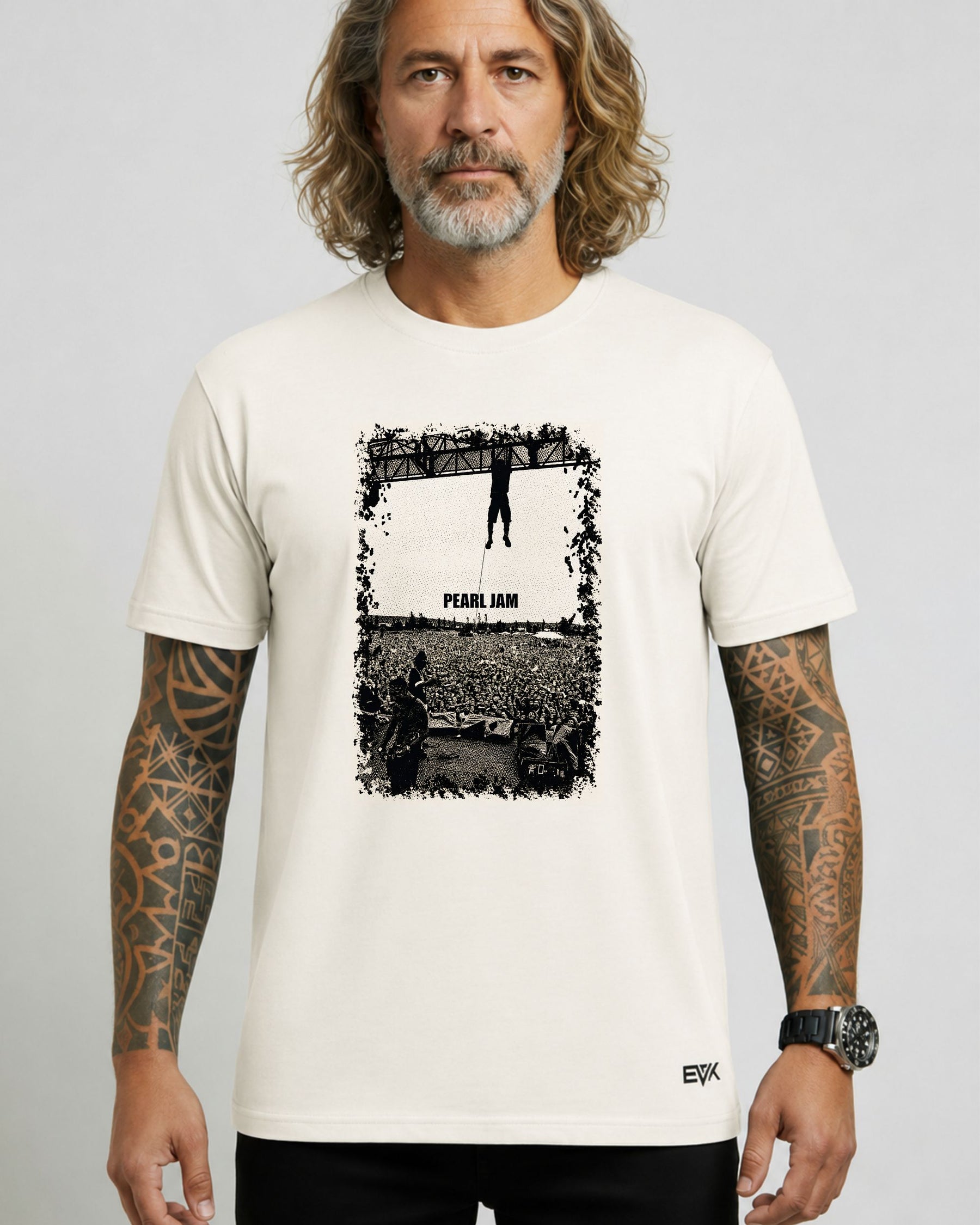 Camiseta Off-White Pearl Jam – Eddie Pendurado