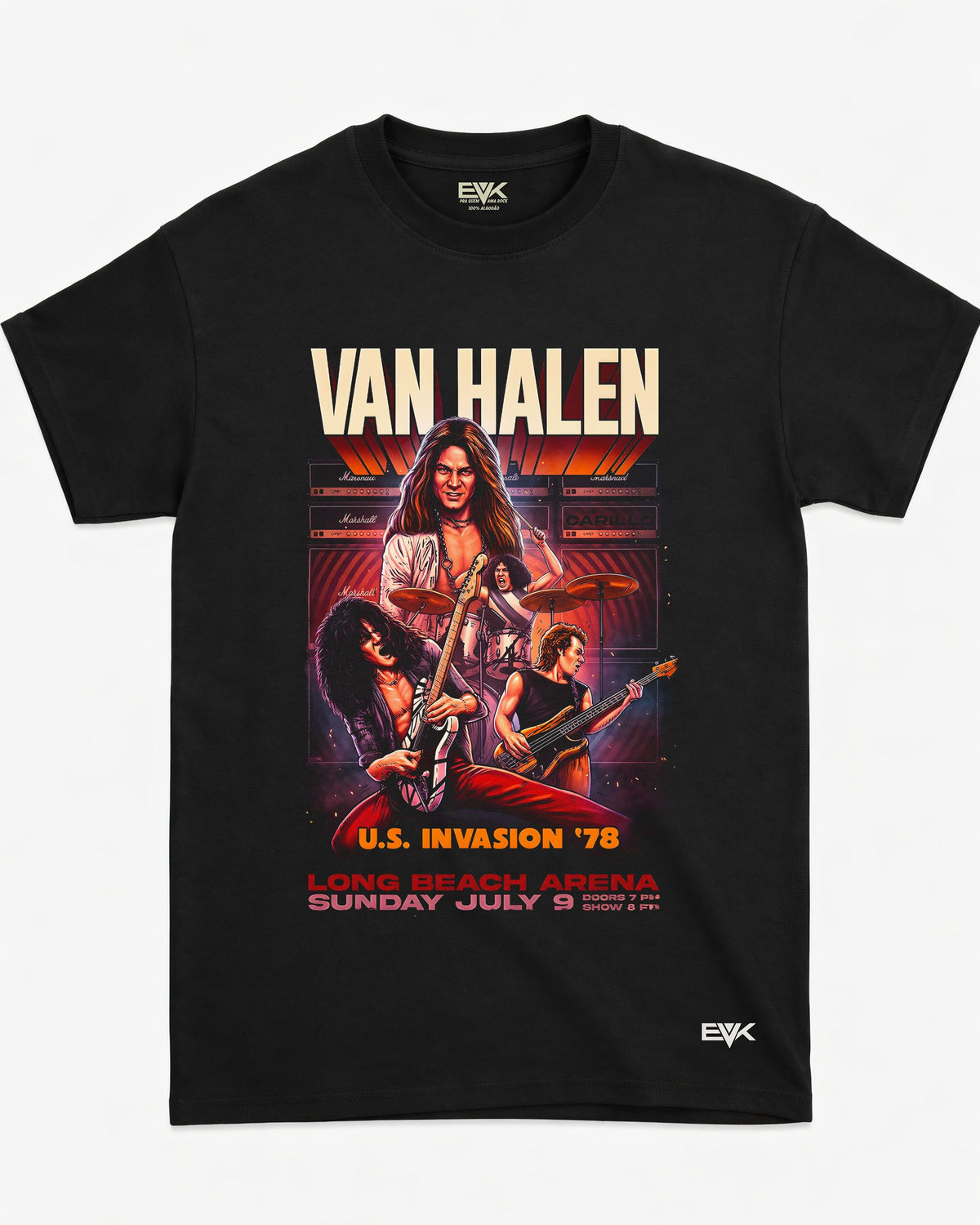 Camiseta Van Halen – U.S. Invasion ’78