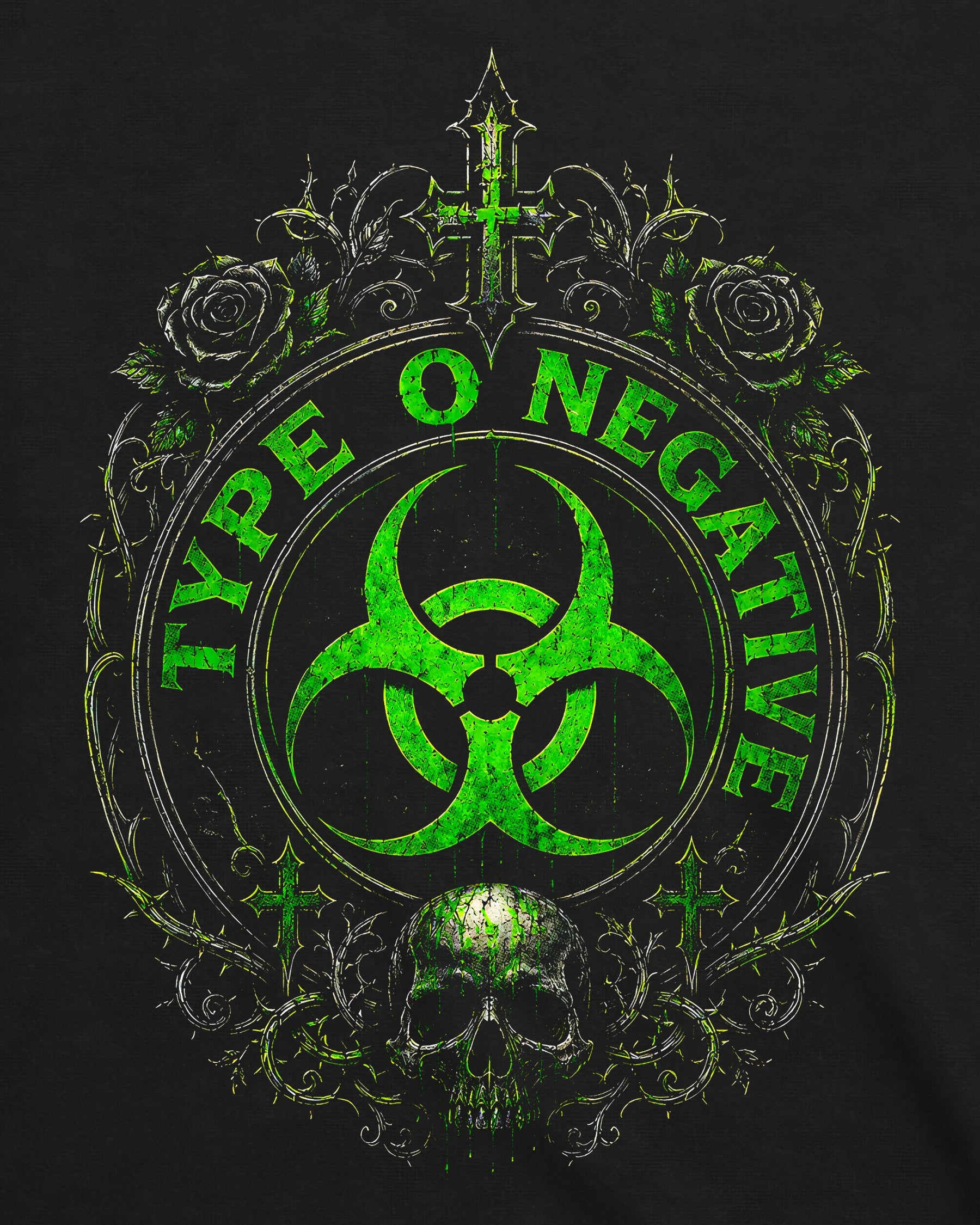 Camiseta Type O Negative – Shield Skull