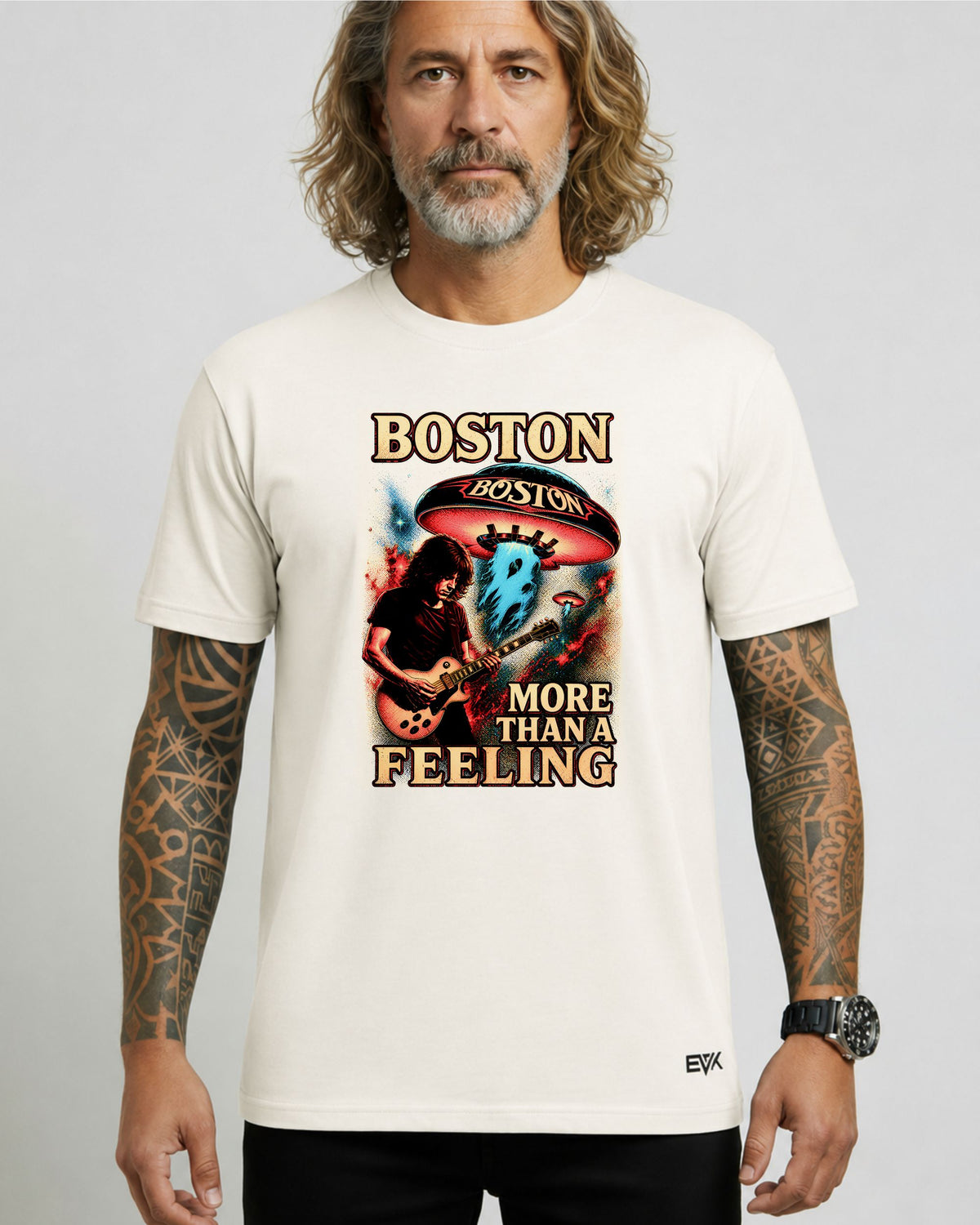 Camiseta Off-White Boston – More Than a Feeling