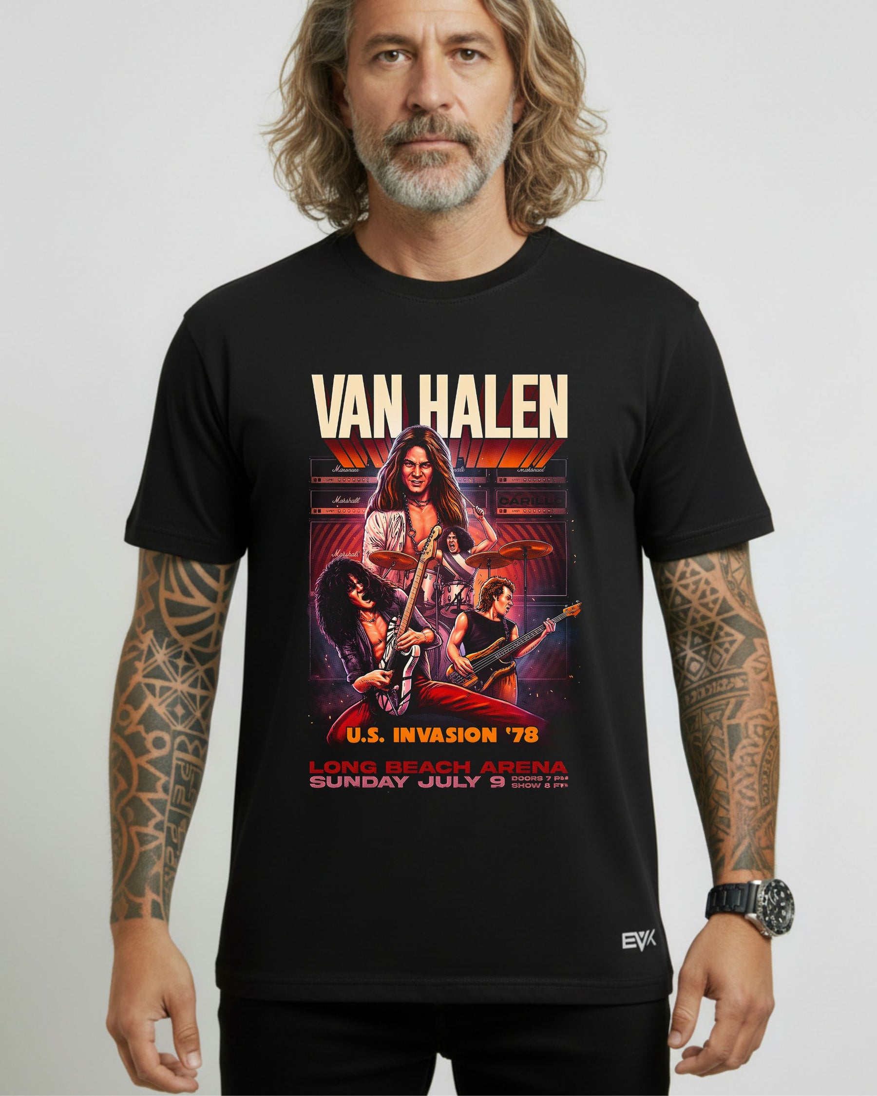 Camiseta Van Halen – U.S. Invasion ’78