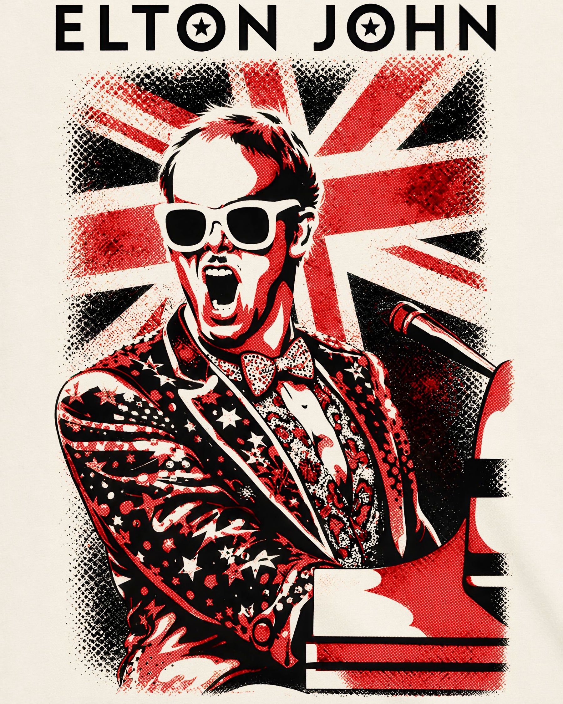 Camiseta Off-White Elton John – Piano