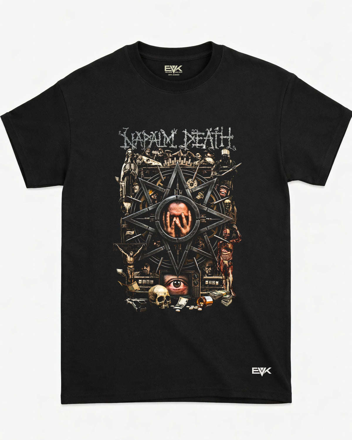 Camiseta Napalm Death – The Machine of Chaos