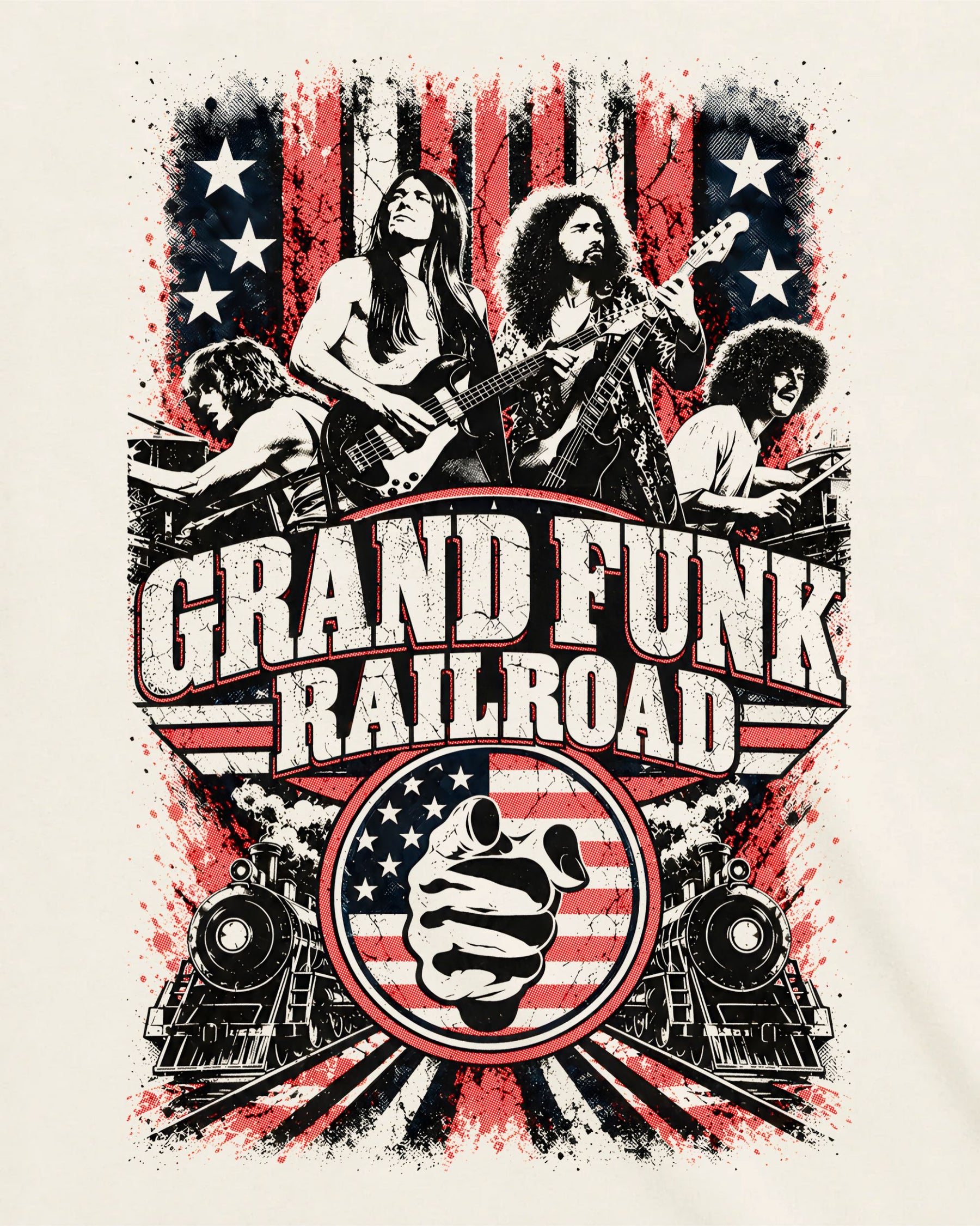 Camiseta Off-White Grand Funk Railroad – The American Band