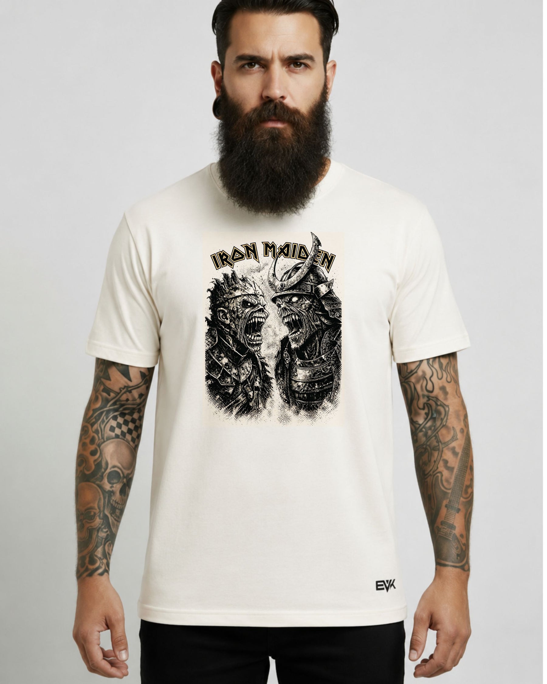 Camiseta Off-White Iron Maiden – Warriors