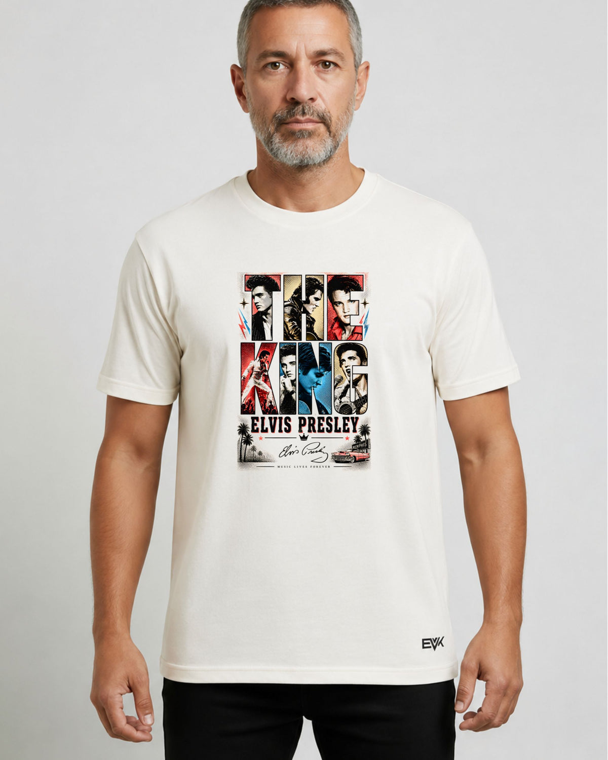 Camiseta Off-White Elvis Presley – The King