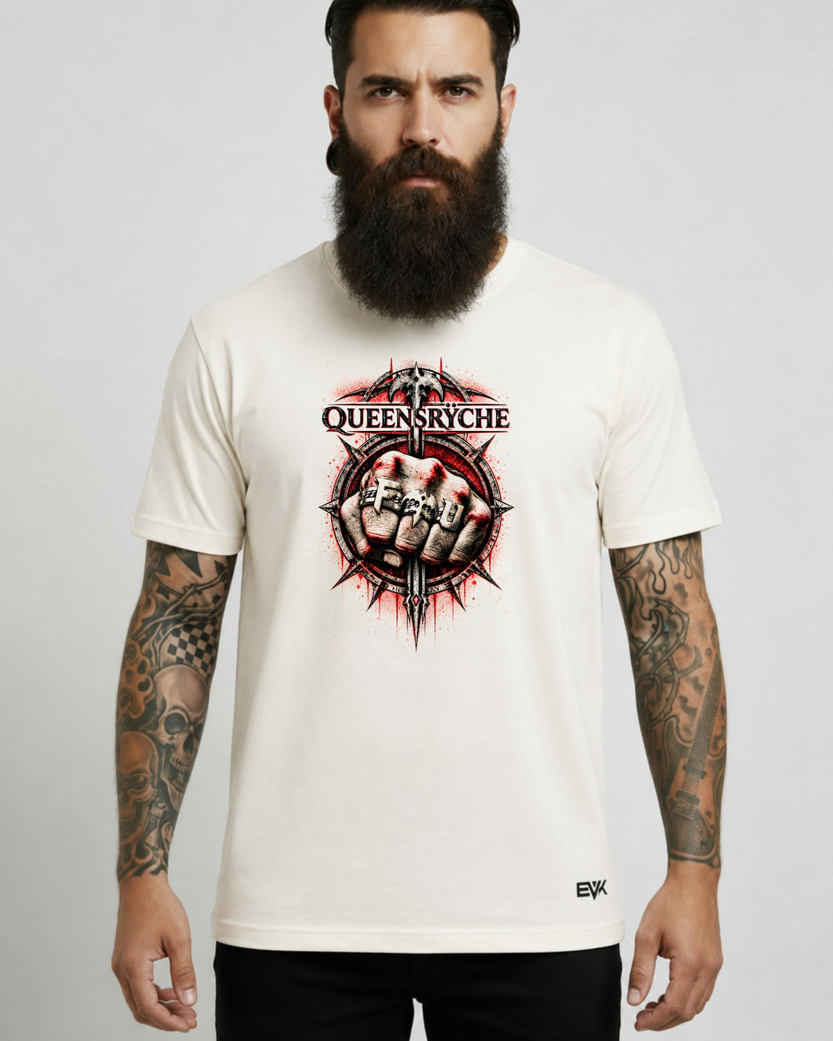 Camiseta Off-White Queensrÿche – Frequency Unknown Artwork