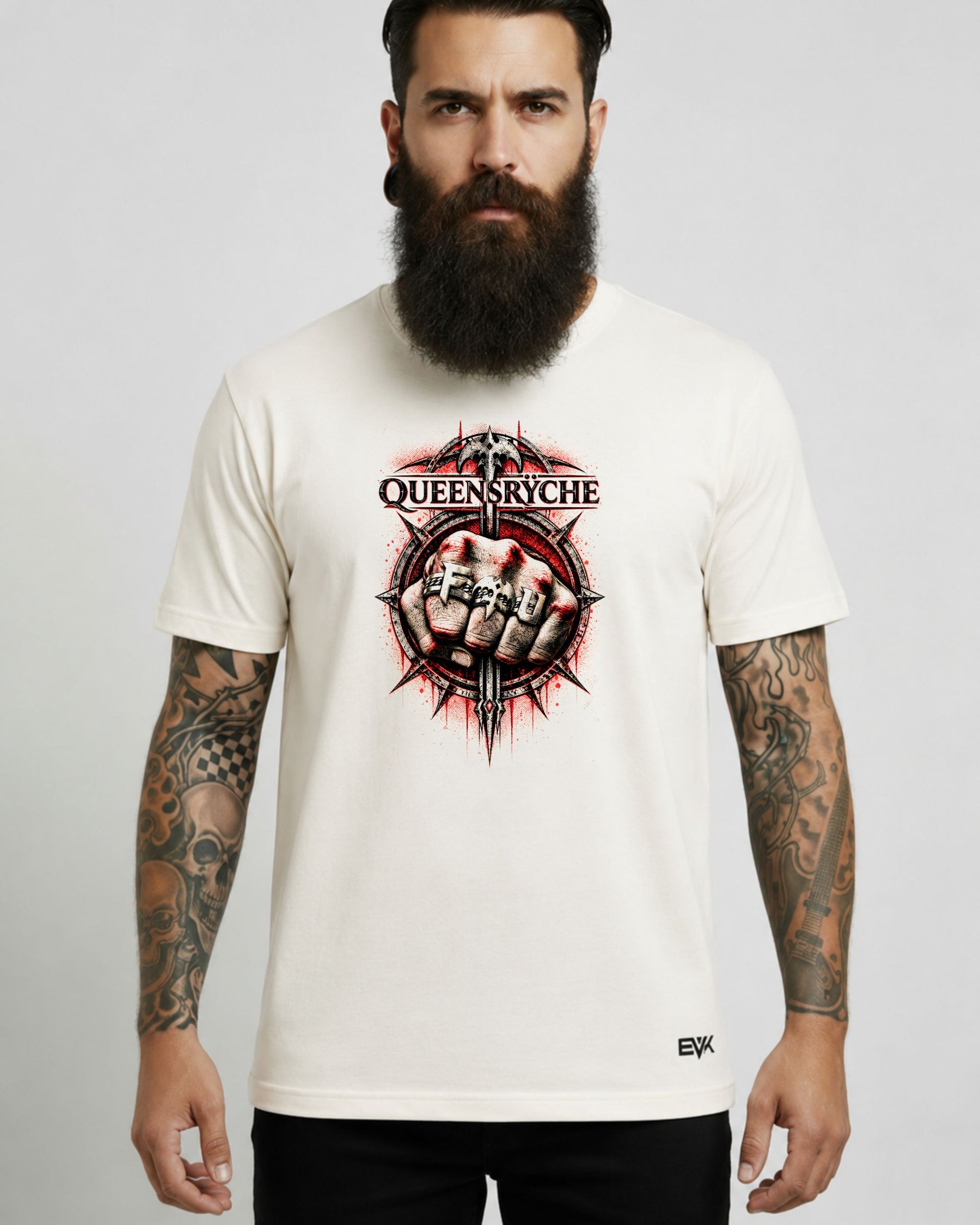 Camiseta Off-White Queensrÿche – Frequency Unknown Artwork