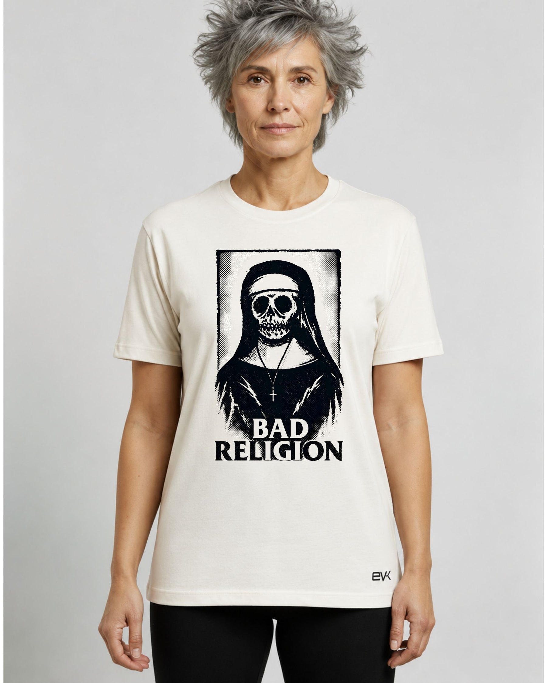 Camiseta Off-White Bad Religion – Skull Nun