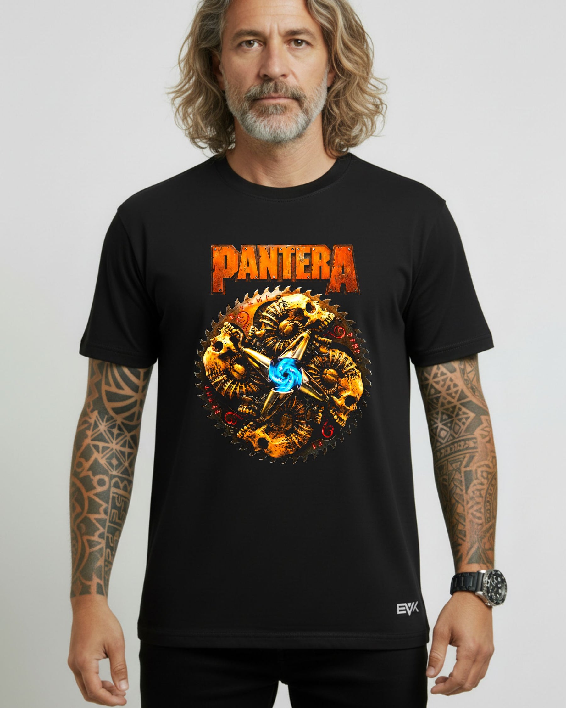 Camiseta Pantera – Circle Skulls & Saw
