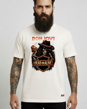 Camiseta Off-White Bon Jovi – Dead or Alive